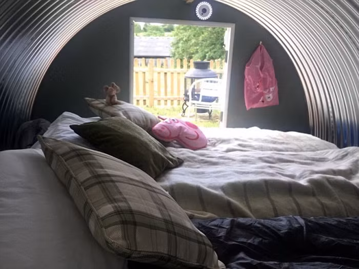 Giá thuê 45 bảng/đêm bao gồm cả chơi với lợn và bữa sáng. Nếu khách chỉ nghỉ đêm có giá 25 bảng Anh.