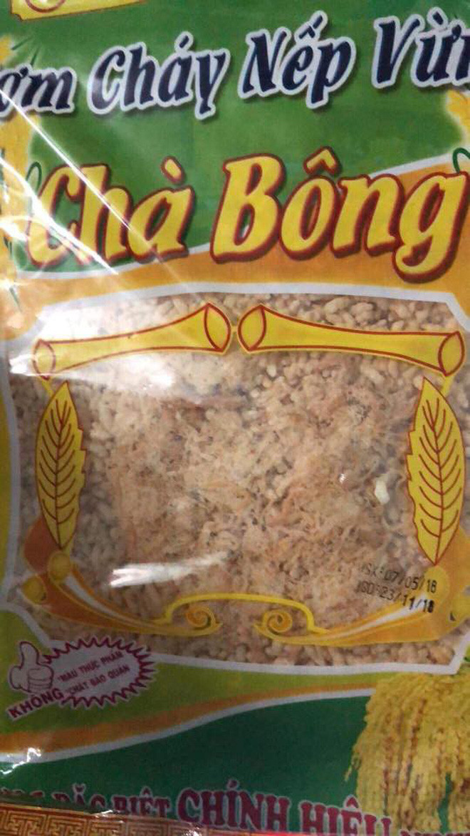 Diện tích miếng cơm cháy luôn rất lớn nhưng đáng chà bông thì lại chỉ cực nhỏ.