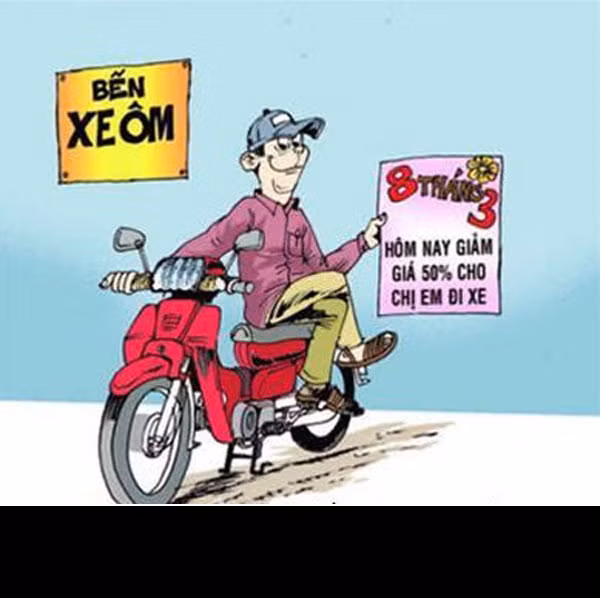 8/3 là ngày Quốc tế phụ nữ, rất nhiều cửa hàng mua sắm sẽ giảm giá đợt này. Đến cả bác xe ôm cũng có chương trình giảm giá đặc biệt.