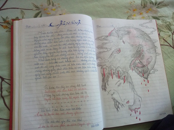 Viết nhật kí nghe giản dị là thế nhưng nó giúp chàng tài xế có nickname Shing Tc có thể giải tỏa được những bộn bề cuộc sống, những cảm xúc dâng trào khó thốt lên thành lời.