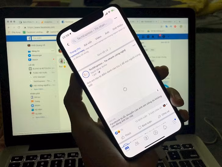 Các ảnh đại diện của một bài viết nào đó mà người dùng đăng lên Facebook cũng không thấy. Các bài viết mới lẫn các hình ảnh cũ đã đăng tải trước đó cũng chung số phận.