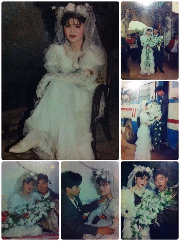 Những tấm ảnh đã ố vàng đen trắng nhưng chứa đựng biết bao kỉ niệm của đám cưới một thuở khó nhưng rất vui vẻ, linh đình và đầy ấm cúng. Ảnh trong bài: Sưu tầm Facebook