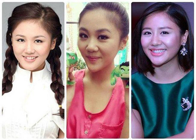 Văn Mai Hương còn gây ngỡ ngàng hơn khi chiếc cằm lúc dài, lúc nọng... tùy hứng. Không biết do cô sử dụng app chỉnh ảnh hay phẫu thuật thẩm mỹ chưa ưng nên "tháo ra lắp vào".