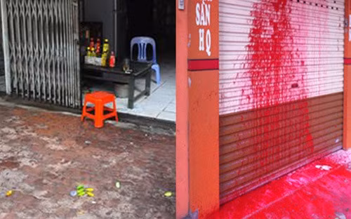 Khủng bổ bằng bom sơn và bom bẩn là điều mà không hiếm gặp trên đường phố khi xảy ra tranh chấp giữa chủ nợ và con nợ.