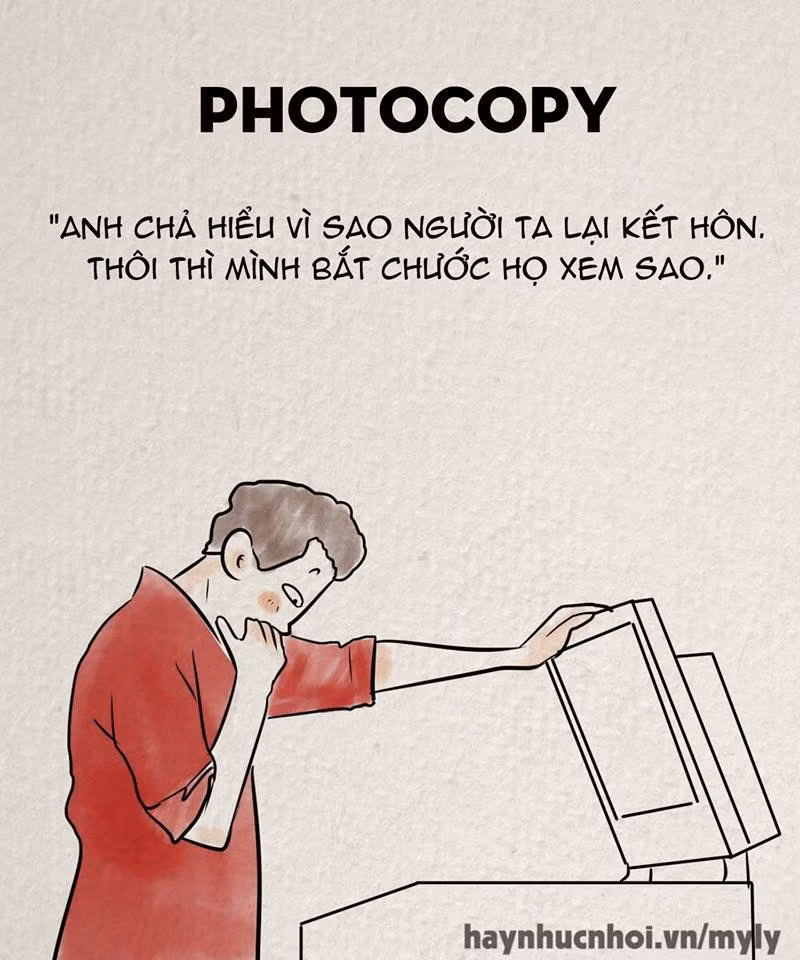 Cả thanh xuân gắn liền với chữ "copy".