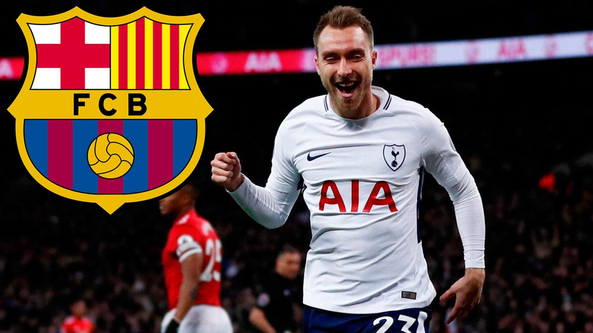 Chuyển nhượng bóng đá từ Goal, Barca đang lên kế hoạch chiêu mộ Eriksen là giải pháp thay Iniesta.