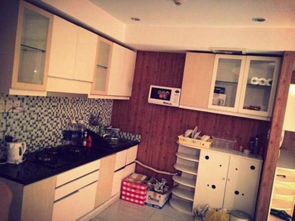 Khu bếp gọn gàng, trang nhã.