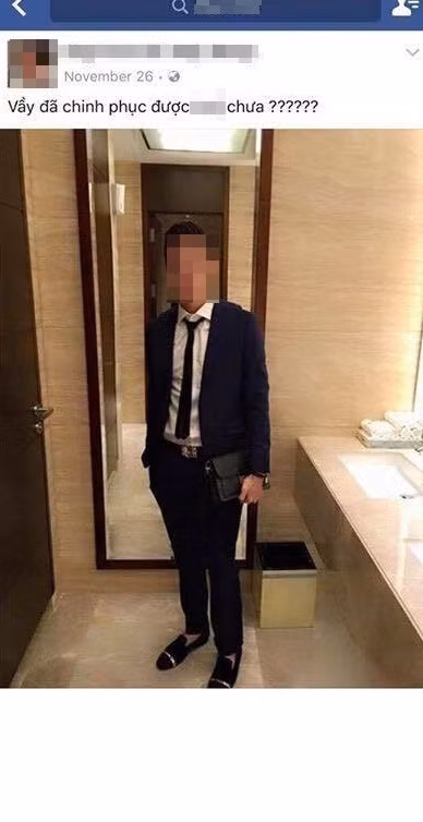 Hình tượng người tình "dựng lên" được cô nàng tên H khá khéo léo khi giàu có, đẹp trai chẳng kém cạnh gì "soái ca".