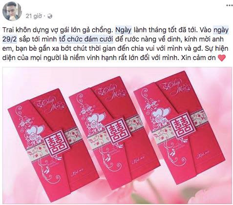 Dù đã được cảnh báo từ trước nhưng có rất nhiều bạn trẻ vẫn bị dính quả lừa trong ngày 29/2 trên mạng xã hội. Cụ thể nickname Huyền Thương chia sẻ: "Em vẫn sốc khi thấy bạn thân đăng thiệp mời đám cưới vào ngày 29/2. Sau khi ngây ngô gọi điện hỏi bạn, thì em mới biết mình "bị ăn cá"".