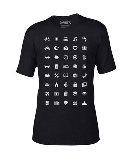 Những năm trở lại đây, các bạn trẻ rất chuộng những chiếc áo phông cực chất nhưng lại có hình hoa văn đơn giản ví dụ như những dòng chữ hay những icon (biểu tượng).