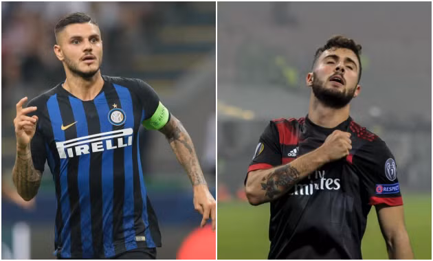  Chuyển nhượng bóng đá mới nhất từ London, HLV Maurizio Sarri đã xác định cặp đôi tiền đạo đến từ thành Milan là Icardi (trái) và Cutrone (phải) là những mục tiêu hàng đầu thay thế Morata.