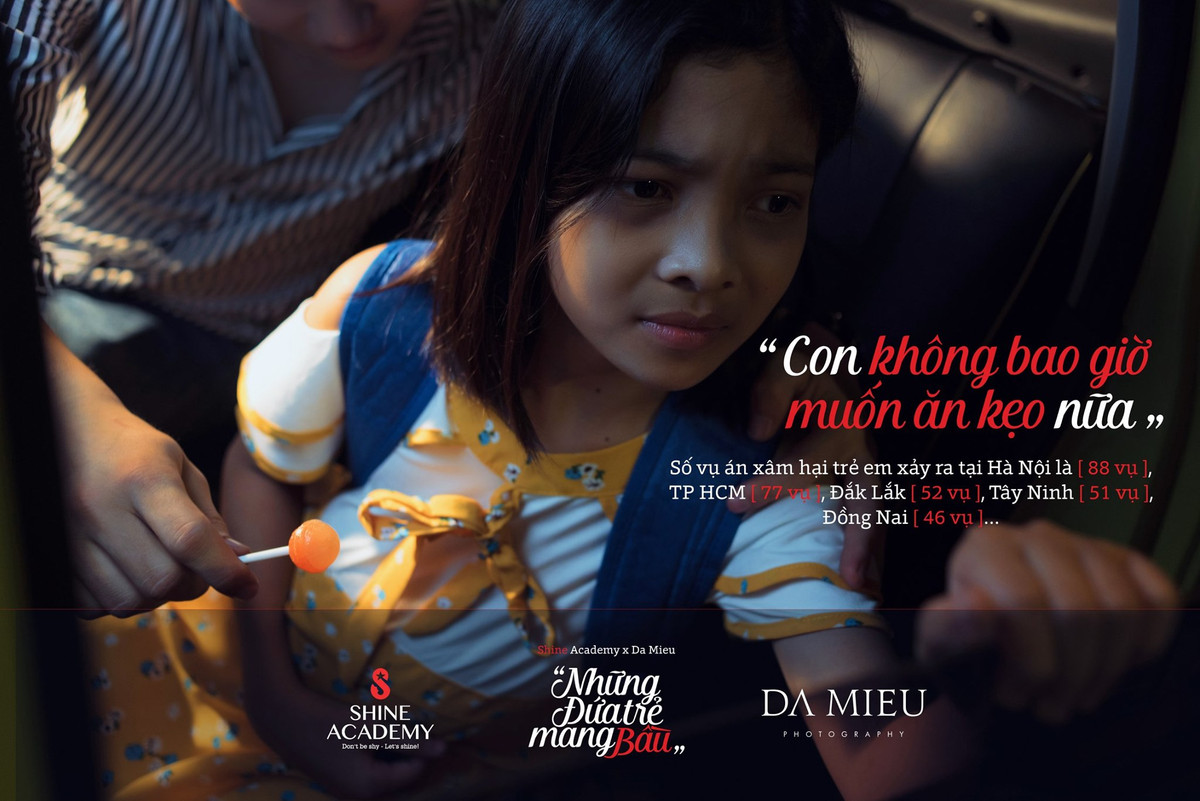 Những người tham gia thực hiện bộ ảnh trên hy vọng sẽ tác động mạnh mẽ vào nhận thức và tư tưởng người xem, để có những biện pháp, những giải pháp kịp thời trước tình hình thực tế đầy nhức nhối của nạn ấu dâm.