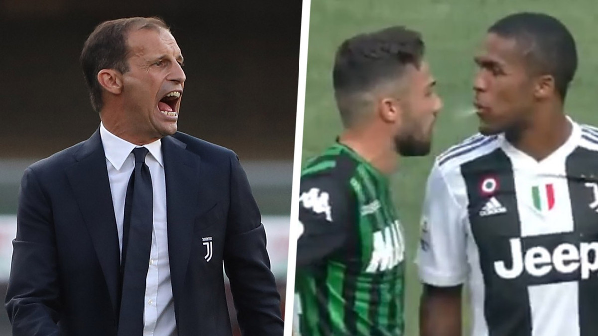 HLV Max Allegri vừa xác nhận, Douglas Costa sẽ bị Juventus phạt nặng vì hành vi phun nước bọt vào người cầu thủ Sassuolo, Federico Di Francesco ở trận Lão bà thắng đối thủ này 2-1.