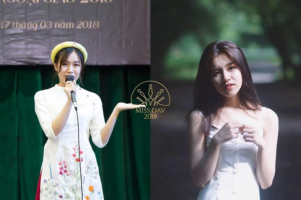 Ngây thơ và mơ mộng, không ai khác đó là Phùng Hồng Ngọc - KT43C trong cuộc thi Miss DAV năm nay.