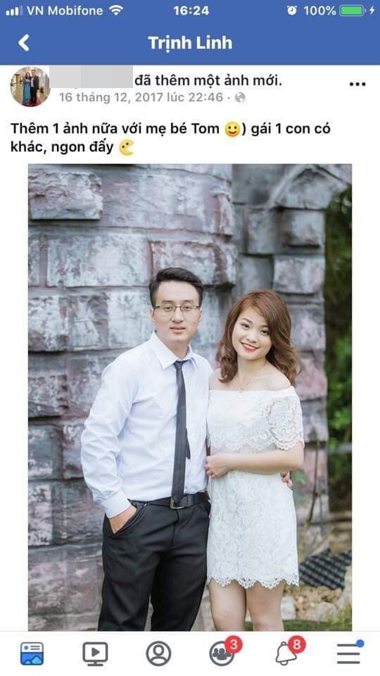 Bức ảnh cuối cùng dân mạng thu thập được trên trang cá nhân của kẻ biến thái tên Trịnh Linh trước khi khóa trang cá nhân Facebook.