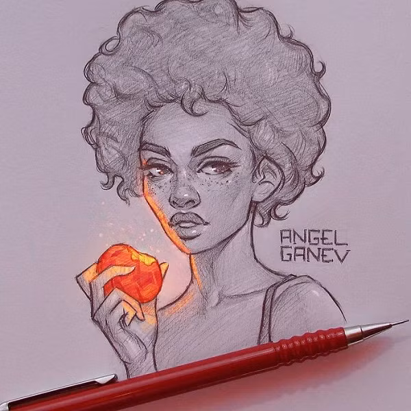 Một họa sĩ trẻ người Bulgaria đã phát triển phong cách vẽ tranh chì cực kỳ độc đáo của riêng mình khi bộ tranh dường như có cách phát sáng từ chính bên trong.