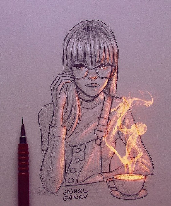 Chủ nhân của bộ ảnh trên là họa sĩ Angel Ganev, anh chàng này có hơn 200 nghìn người theo dõi trên Instagram.