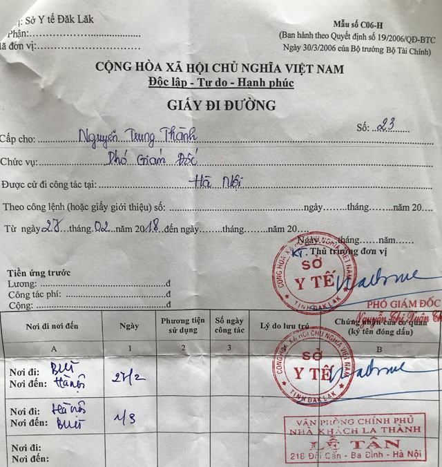 Bằng chứng cho rằng ông Thành không có mặt tại nhà khi vụ đánh bạc xảy ra.