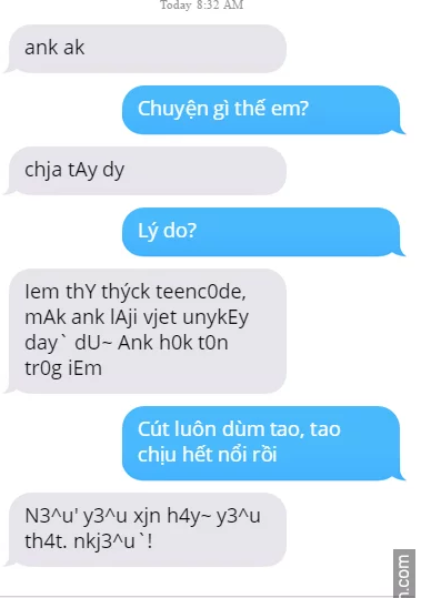 Những lý do chia tay của giới trẻ Việt có thể đến từ việc không hợp nhau, một trong hai thay đổi hay đơn giản chỉ vì muốn hồi xuân viết theo dạng chữ teencode mà có thể "tan đàn xẻ nghé".