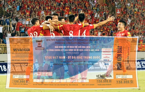 VFF cong bo gia ve tran DT Viet Nam - Dai Loan