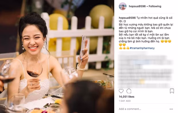 Cụ thể, hot girl Trâm Anh đã bị bạn cùng diễn với mình là Trương Hoàng Mai Anh đăng đàn tố rằng: "Mọi người chưa bỏ mặc bạn mà bạn đã không coi mọi người ra gì rồi. Bạn quên bạn đối xử với chúng tôi thế nào rồi à? Bạn nói những lời này để chứng minh cái gì vậy?".