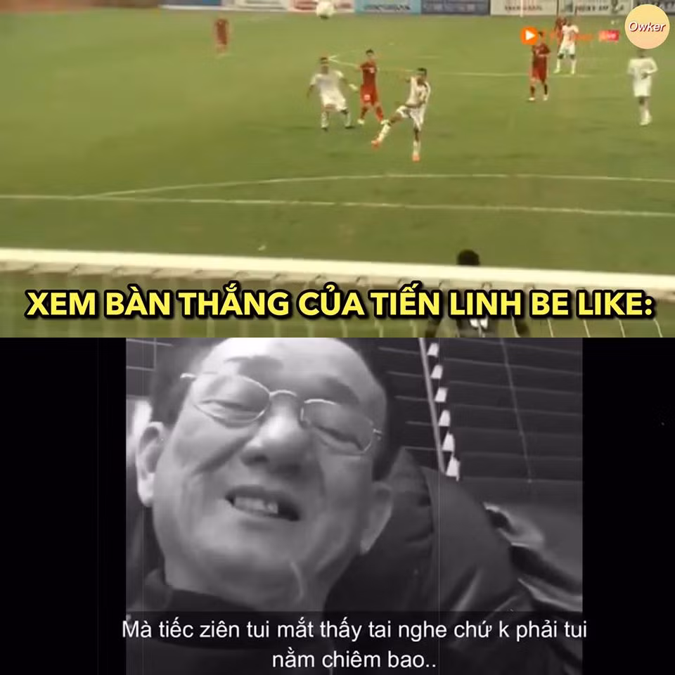 Bàn thắng của Tiến Linh khiến nhiều người phải ấn nút xem lại nhiều lần.