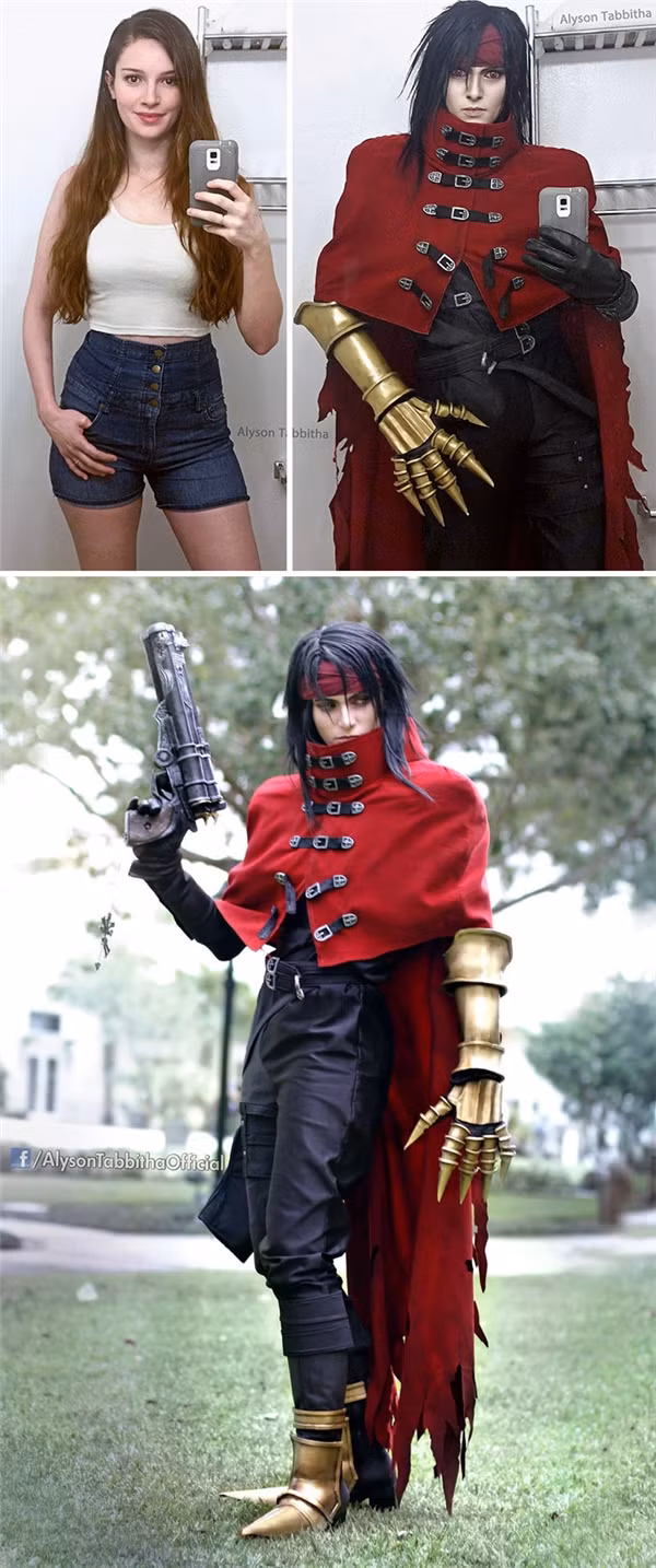 Để có được những bộ cánh cũng như cách trang điểm nghệ thuật cosplay như ngày nay, cô nàng Alyson mất rất nhiều thời gian từ ngắm nghía kĩ càng nhân vật, chuẩn bị trang phục, phụ kiện và sau đó là ngồi hàng giờ trước bàn phấn để tự tay trang điểm cho mình.
