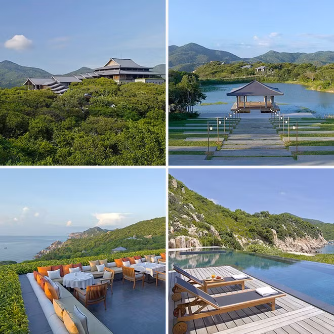 Amanoi (Ninh Thuận): Khu nghỉ dưỡng tuyệt đẹp nằm cách thành phố Phan Rang 36 km về phía đông này được tạp chí Forbes coi là một trong những yếu tố khiến Việt Nam trở thành quốc gia nên đến trong năm 2015. Với kiến trúc kết hợp giữa cổ điển và hiện đại, Amanoi cho du khách đắm mình vào không gian thiền định, bình yên với những tiện ích sang trọng, đẳng cấp.