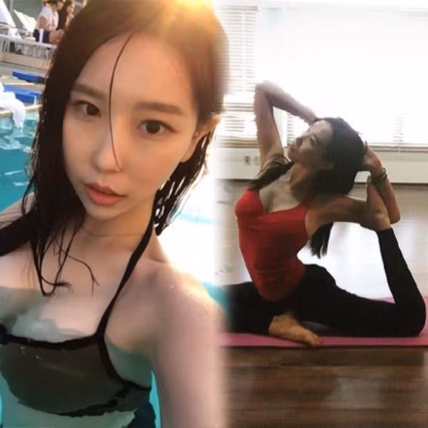 Thời gian gần đây, hàng loạt những cô nàng xinh đẹp sở hữu những "đường cong chết người" mới xuất hiện và nổi tiếng khiến dân tình mạng xã hội phải "điêu đứng". Mới đây nhất là trường hợp của HLV Yoga Hàn Quốc cùng với tấm ảnh khoe vòng một căng tròn dưới bể bơi. Ảnh trong bài: Tmop.