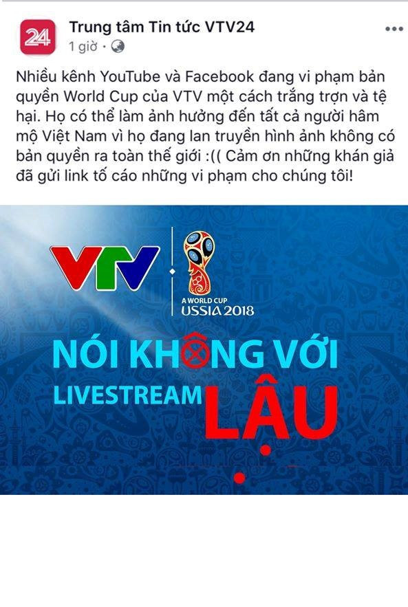 Một lãnh đạo VTV chia sẻ: "Một khi xảy ra vi phạm, đặc biệt là vi phạm làm tín hiệu chương trình từ Việt Nam bị tràn sang nước ngoài, vượt giới hạn địa lý, khi đó chúng ta đã vi phạm hợp đồng và FIFA có toàn quyền dừng sóng bất cứ lúc nào".