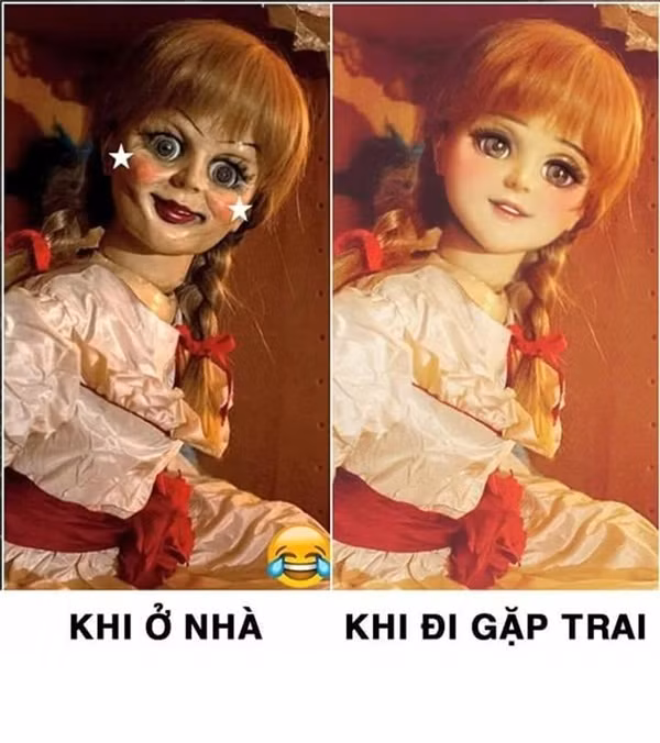 Chứng kiến những bức ảnh chế của dân mạng dành cho Annabelle, đảm bảo thay vì sợ hãi đôi mắt mở trừng, đôi môi đỏ chót, bộ đồ trắng toát cùng nụ cười mỉm gai người của Annabelle, bạn sẽ muốn phong "em nó" thành một trong những trò lố hot nhất mạng xã hội những ngày qua.