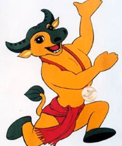 Năm 2003, lần đầu tiên Việt Nam đăng cai SEA Games và nước chủ nhà đã chọn hình ảnh chú trâu vàng quen thuộc làm linh vật cho kỳ SEA Games 22 đáng nhớ này.