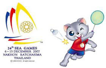 Linh vật của kỳ SEA Games 24 tại Thái Lan là chú mèo Can.