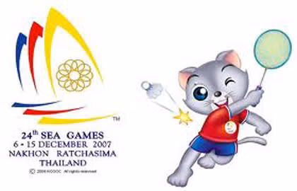 Linh vật của kỳ SEA Games 24 tại Thái Lan là chú mèo Can.
