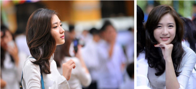 Trâm Anh bắt đầu được chú ý nhờ bức ảnh xinh xắn trong lễ bế giảng tại tường THPT Phan Đình Phùng (Hà Nội). Dù chỉ trang điểm nhẹ nhàng và mặc áo dài trắng, gương mặt xinh xắn, dễ thương của Trâm Anh được so sánh với Yoona (SNSD).