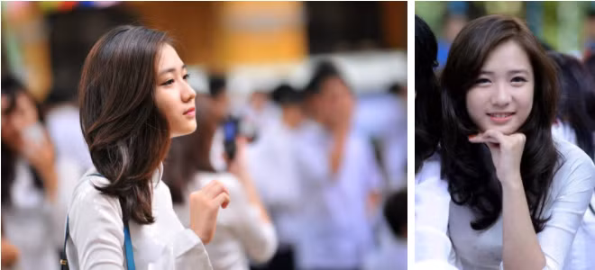 Trâm Anh bắt đầu được chú ý nhờ bức ảnh xinh xắn trong lễ bế giảng tại tường THPT Phan Đình Phùng (Hà Nội). Dù chỉ trang điểm nhẹ nhàng và mặc áo dài trắng, gương mặt xinh xắn, dễ thương của Trâm Anh được so sánh với Yoona (SNSD).