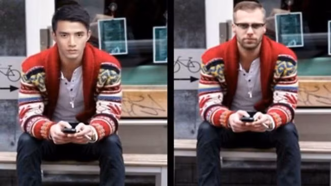 Mỹ nam thiết kế đồ họa nói trên có tên đầy đủ Liang Chao (phải), 30 tuổi. Trước đây, anh chàng đã từng tốt nghiệp chuyên ngành thiết kế đồ họa tại trường Đại học Hắc Long Giang (Trung Quốc) và hiện đang là giám đốc studio BOW-TIE tại Trung Quốc.