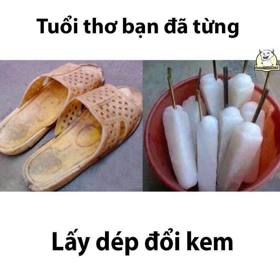  Bán đồng nát đổi kem: Ngày xưa các bạn trẻ thường nghĩ ra việc gom những đồ cũ trong gia đình lại để bán và rồi dùng số tiền đó để đổi những que kem đá. Dù chẳng thể ngon bằng kem bây giờ nhưng chúng cũng khiến tuổi thơ của 8X, 9X trở nên ngọt ngào.