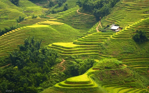 Một Tây Bắc tuyệt đẹp nhìn từ trên cao. Ảnh: Viettravel.