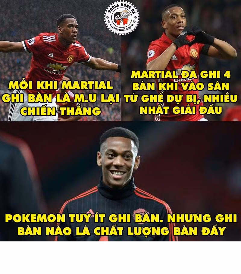 Martial mùa này thực chất là con bài tẩy của Mourinho, "chẳng cần ghi nhiều bàn, nhưng đã ghi bàn nào là chất bàn đấy" là điều mà cầu thủ người Pháp này thể hiện.