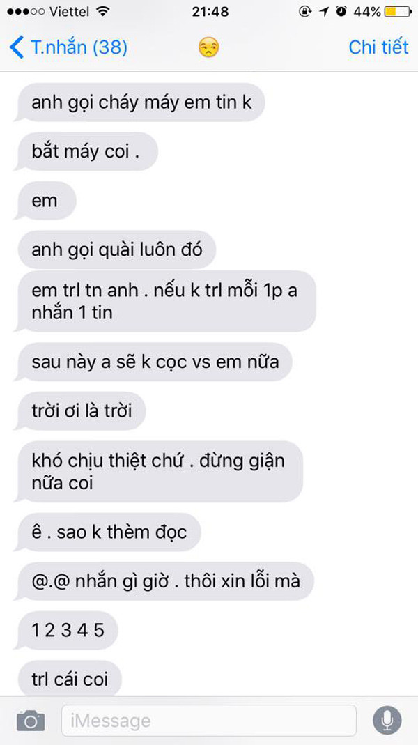 Cuộc độc thoại nhàm chán.
