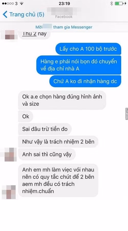 Cụ thể, chàng trai được cho là bị hại đã đặt của một hot girl bán hàng online có tên B.N số lượng hàng là 100 bộ áo dài cách tân cùng với 200 bộ quần áo mà cô em gái của chàng trai trên mua trước đó để chuyển ra nước ngoài buôn bán. Bên cạnh đó, để đảm bảo cho mọi việc trôi chảy, anh chàng Việt kiều Anh cũng đã chuyển trước 30 triệu đồng để đặt cọc cho cô chủ hàng B.N.
