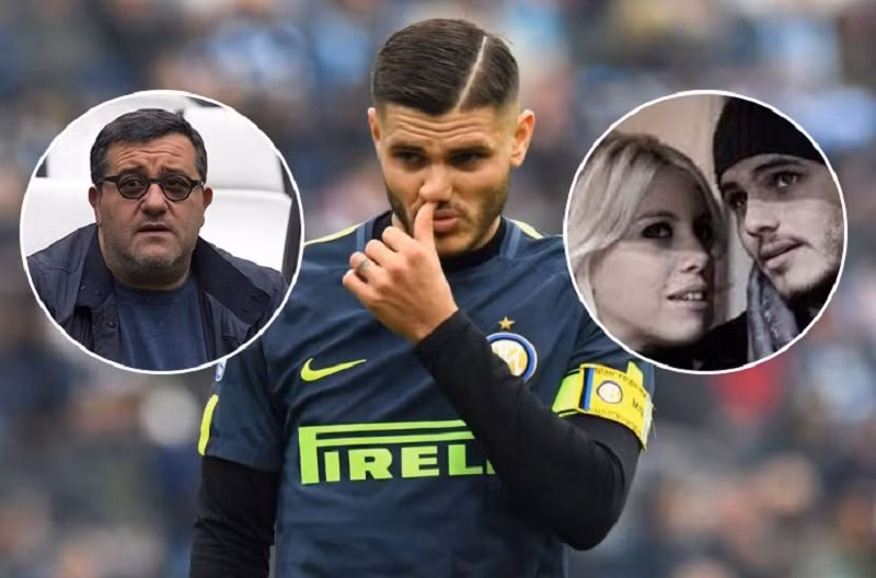 Những đòi hỏi trên mức cần thiết của Mino Raiola và cô vợ Wanda, khiến Icardi không thể đến Real