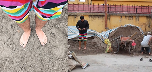 Để có được bức ảnh này, ít ai ngờ nhân vật chính phải tạo dáng khổ sở hay phải nhờ đến cả một "đội quân" hỗ trợ mong cho ra đời bức ảnh để đời.