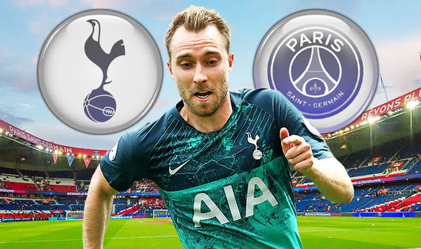PSG định chi 100 triệu bảng chiêu mộ tiền vệ kiến thiết của Tottenham - Christian Eriksen.
