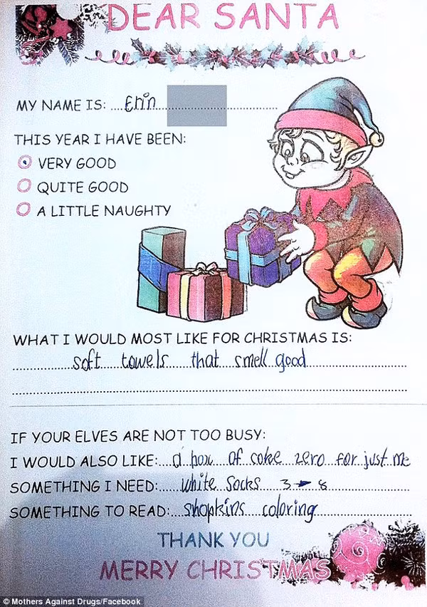 Tam thu Noel cua em nho xin 