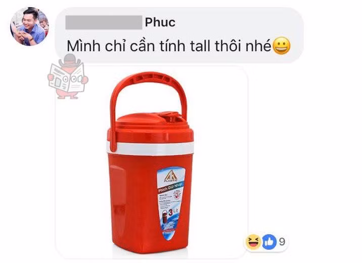 Bình đá có khối lượng gần 20 lít này cũng góp mặt trong số các dụng cụ được người dùng chia sẻ sẽ mang tới Starbucks để mua cafe.