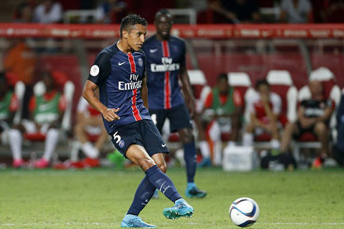 Đá cặp với Varane trong đội hình xuất sắc nhất U23 châu Âu là Marquinhos của Paris Saint-Germain.