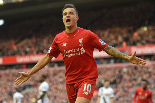 Tiền vệ: Philippe Coutinho (Liverpool, 23 tuổi).