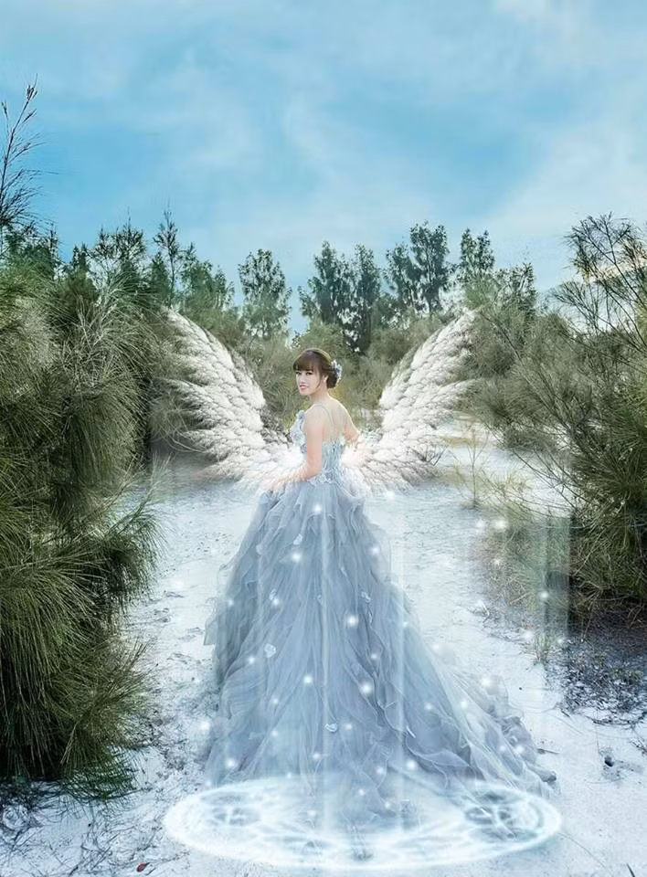 Một cư dân mạng biến mình thành một nàng công chúa đẹp đẽ chẳng thua kém gì những nhân vật được tạo hình trong game 3D.